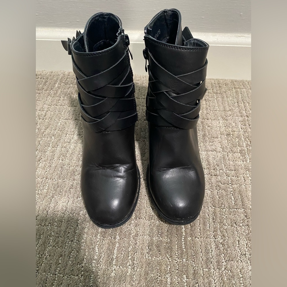 Black ankle boots